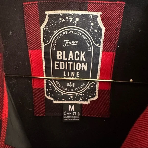 Picture organic clothing black edition Buffalo check jacket